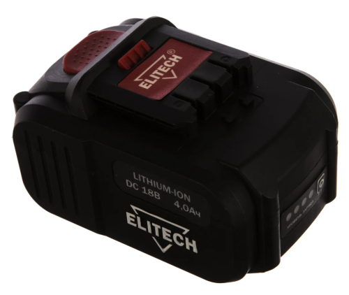 Аккумулятор Elitech 18V, 4Ач Li фото 2