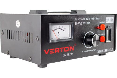 Устройство зарядное VERTON Energy 3У-10И (12В, 0-7А, 4-70Ач) импульсная фото 6