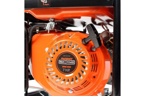 Генератор бенз. PATRIOT Max Power SRGE 3500 (2,5/2,8 кВт, бак 15 л, 4-такт) фото 2