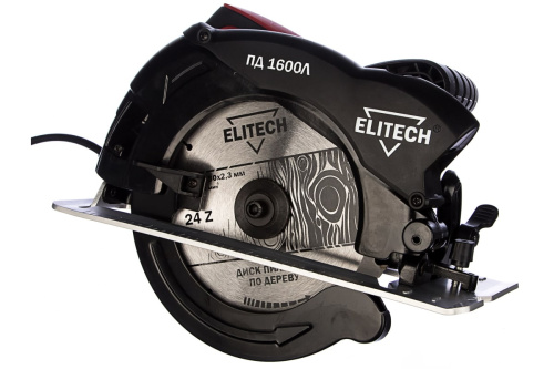 Пила дисковая Elitech ПД 1600Л (1600Вт. 5000об/мин, диск d 190мм) фото 3