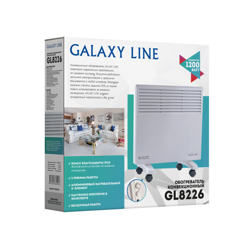 Конвектор GALAXY GL8226 (1200Вт. мех.управл. 2 режима,напольный) фото 2