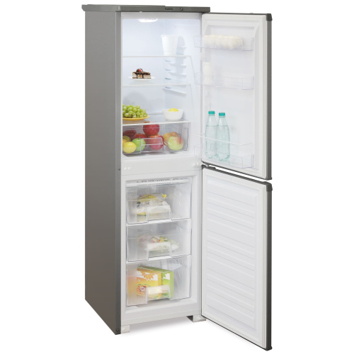 Холодильник БИРЮСА 120М металлик с нижней камерой фото 6