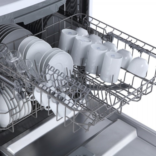Машина посудомоечная БИРЮСА DWF-614/6W (14 персон) 1/2 загрузки, белая фото 9