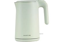 Чайник GALAXY GL0327 (1800Вт, 1,5л, двойная стенка, нерж.сталь/пластик, STRIX контроллер)
