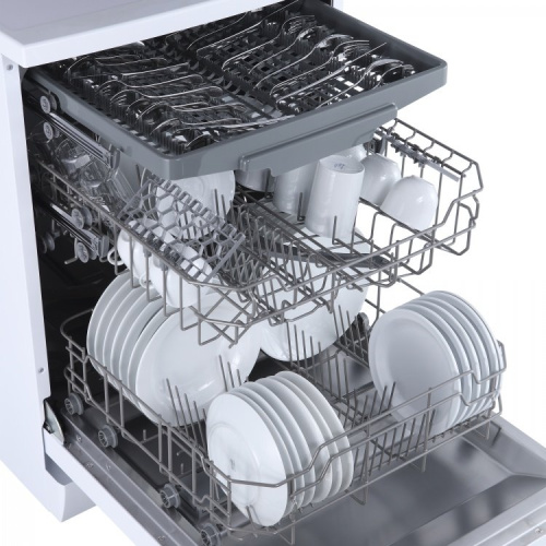 Машина посудомоечная БИРЮСА DWF-614/6W (14 персон) 1/2 загрузки, белая фото 7