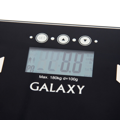 Весы напол. GALAXY GL4850 электрон. стекло, память 180кг. (1*6) фото 4