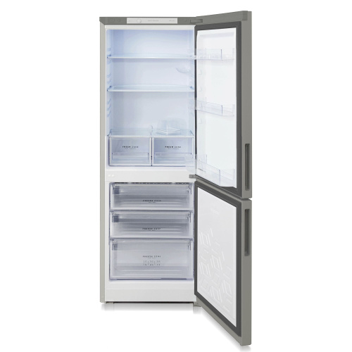 Холодильник БИРЮСА 6033М металлик с нижней камерой фото 4
