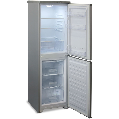 Холодильник БИРЮСА 120М металлик с нижней камерой фото 2