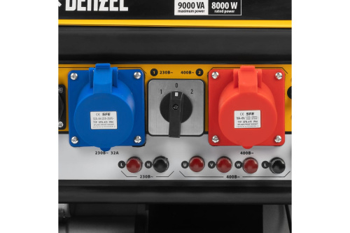 Генератор бенз. Denzel PS90ED-3 (9кВт, 230/400В,25 л, ручной/электростартер) фото 4