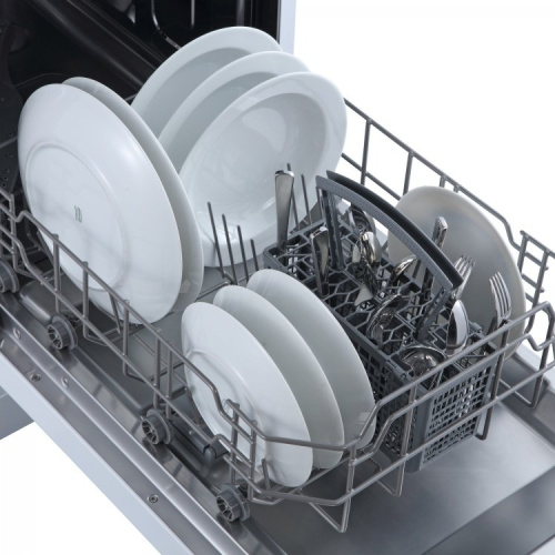 Машина посудомоечная БИРЮСА DWF-409/6W (9 персон) 1/2 загрузки, белая фото 7