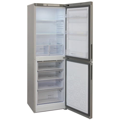 Холодильник БИРЮСА 6031М серебро с нижней камерой фото 2