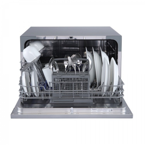Машина посудомоечная БИРЮСА DWC-506/7M (6 персон) настольная, металлик фото 3