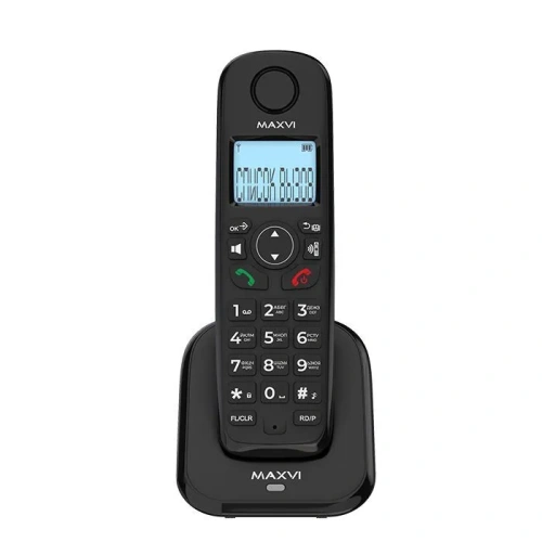 Телефон Maxvi GA-01, Caller ID, интерком, спикерофон, АОН, конференц-связь, черный фото 6