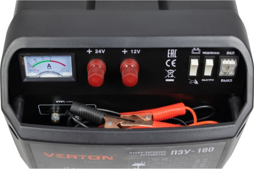 Устройство пуско-зарядное VERTON Energy П3У-180 (12/24В, 40-700Ач, заряд 1,2кВт, 40А, пуск 7кВт) фото 2