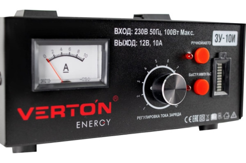 Устройство зарядное VERTON Energy 3У-10И (12В, 0-7А, 4-70Ач) импульсная фото 7