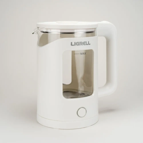 Чайник LIGRELL LEK-1732GW 1,7л 2200Вт пластик белый фото 2