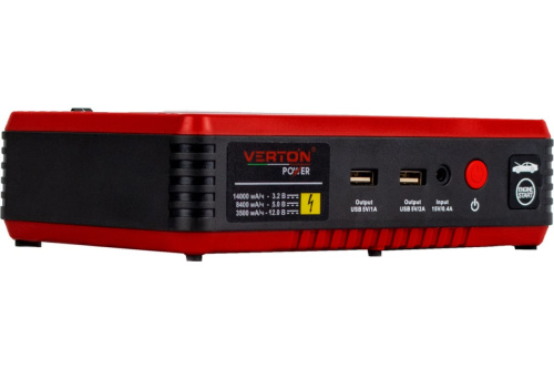 Устройство пусковое VERTON Energy ПУ-1400 (12В, 450А, 10бар, USB, компрессор) фото 5