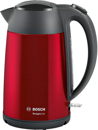 Чайник BOSCH TWK3P424 1,7л. 2400Вт сталь/пластик красный