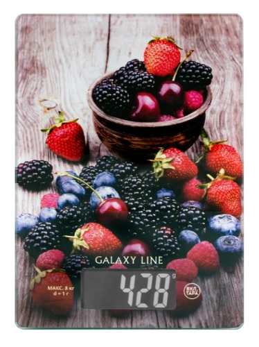 Весы кухон. GALAXY GL2819 электрон. 8кг. стекло