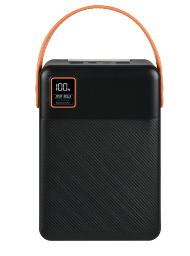 Аккумулятор мобильный (power bank) TFN Porta LCD PD, 80000 мАч, 2 USB, Type-C, microUSB, черный