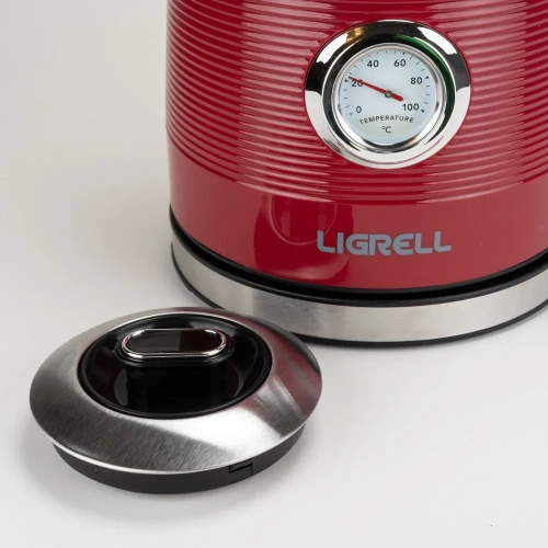 Чайник LIGRELL LEK-1757STR 1,7л 2000Вт пластик, двойные стенки, красный фото 4