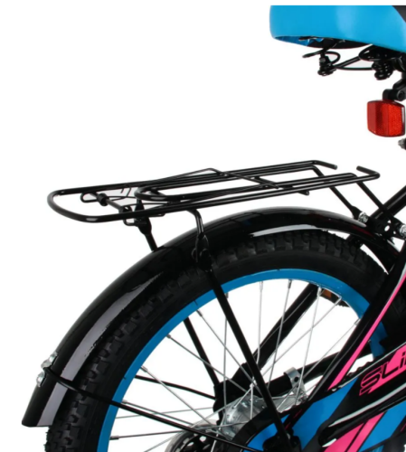 Велосипед 16" Slider Race добав. колеса,корзина, детский красн/синий фото 8