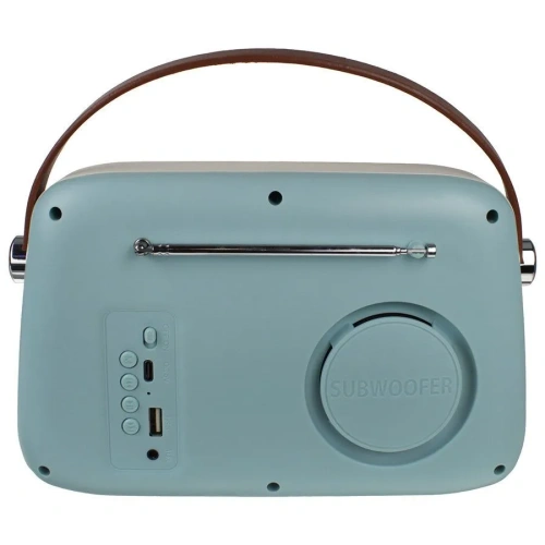 Радиоприемник БЗРП РП-338 Fresh УКВ 87,5-108МГц DC5B,акб,BT/USB/AUX голубой фото 5