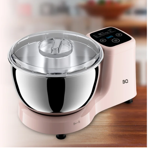 Миксер BQ MX521 тестомес (600Вт, чаша 5л, 1 насад.), светло-розовый фото 5