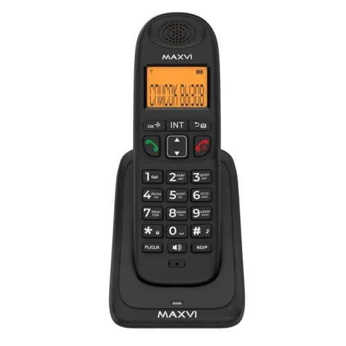 Телефон Maxvi AM-01, Caller ID, интерком, спикерофон, АОН, конференц-связь, черный фото 5