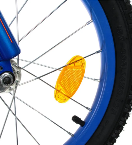 Велосипед 16" Slider Race добав. колеса,корзина, детский оранж/синий фото 8