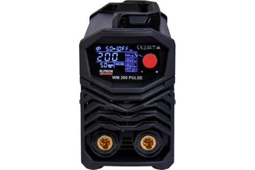 Инвертор сварочный ELITECH WM 200 PUL (110-275В., 6,2кВт, 10-200А, О1,6-6мм., 3,5кг., LCD-дисп. ММА) фото 3 Инвертор сварочный ELITECH WM 200 PUL (110-275В., 6,2кВт, 10-200А, О1,6-6мм., 3,5кг., LCD-дисп. ММА) фото 3