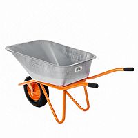 Тачка строит. 1кол 120л/250кг 4,00*8 рама 0,7мм d-12мм Lutaida (WB6428)