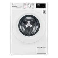 Машина стиральная LG F2V3GS3W 8,5кг 1200об/мин, пар, белая, люк белый