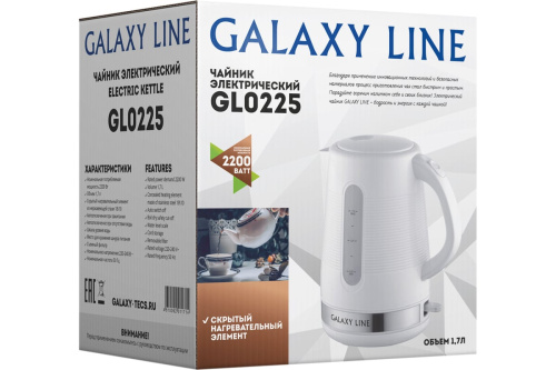 Чайник GALAXY GL0225 (2200Вт, 1,7л, пластик) фото 3