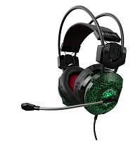 Наушники игровые Oklick HS-L500G TOXIC 2.2м мониторы оголовье, черный