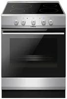 Электроплита HANSA FCCS63000H стеклокерамика, 4 конф (гриль,очистка паром Aqualytic), нерж сталь