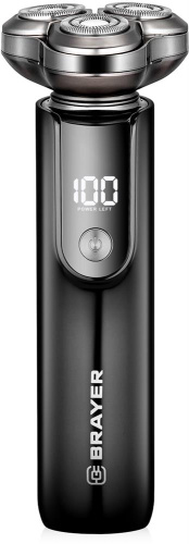 Бритва BRAYER BR-3602 аккум, 3 головки, сух/влаж. бритье