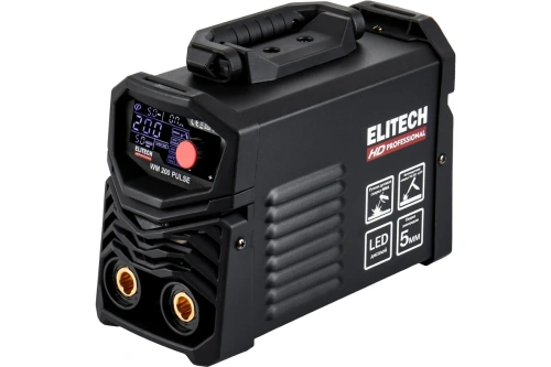 Инвертор сварочный ELITECH WM 200 PUL (110-275В., 6,2кВт, 10-200А, О1,6-6мм., 3,5кг., LCD-дисп. ММА) фото 5 Инвертор сварочный ELITECH WM 200 PUL (110-275В., 6,2кВт, 10-200А, О1,6-6мм., 3,5кг., LCD-дисп. ММА) фото 5