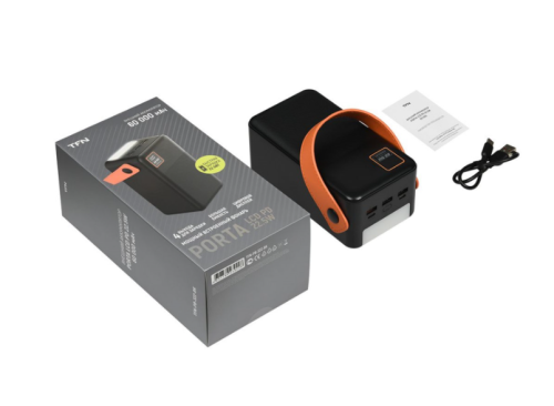 Аккумулятор мобильный (power bank) TFN Porta LCD PD, 60000 мАч, 2 USB, Type-C, microUSB, черный фото 4