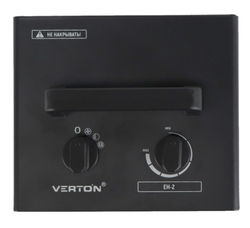 Пушка эл. 2/1кВт Verton Air EH 2 (220В, 150м.куб./ч, термостат, керам. квадрат корп.) фото 3