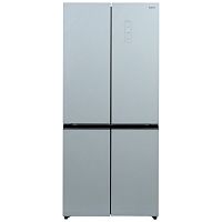 Холодильник БИРЮСА 496CDTWG Full No Frost текстурированное белое стекло 2-х камерный Dual Inverter