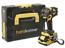 Гайковерт Hanskonner HCD20420BLC акк. (18В, 420Нм, 1/2, 1*4Ач, ударн., бесщ.)