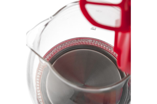 Чайник BRAYER BR-1045RD 2200Вт 1,8л стекло красный фото 5