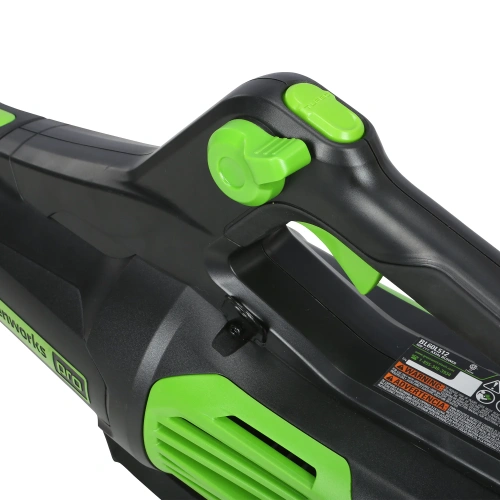 Воздуходув Greenworks GD60AB акк. (60V, 14куб.м./мин,193км/ч. б/щ, 1*4Ач. и ЗУ) фото 8