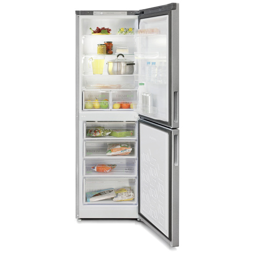 Холодильник БИРЮСА M6131 металлик с нижней камерой фото 4 Холодильник БИРЮСА M6131 металлик с нижней камерой фото 4