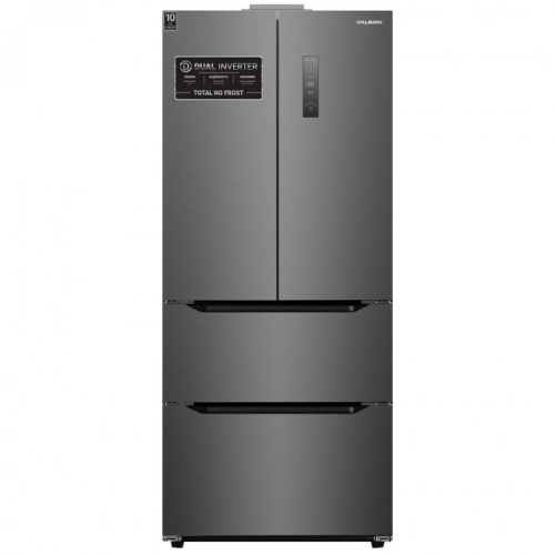Холодильник WILLMARK MDF-637ID No Frost серебро 2-х камерный side-by-side