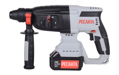 Перфоратор Ресанта АП-20Li/4 (20В, 2*4Ач, 3,2Дж, 3реж. 4260 уд/мин, SDS+,кейс) фото 2 Перфоратор Ресанта АП-20Li/4 (20В, 2*4Ач, 3,2Дж, 3реж. 4260 уд/мин, SDS+,кейс) фото 2