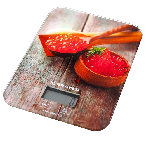 Весы кухон. BRAYER BR1800 электрон. 5кг. стекло фото 4