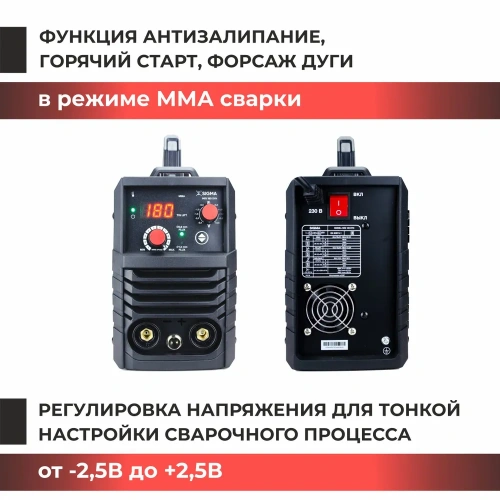 Полуавтомат сварочный Foxweld SIGMA MIG 180 SYN (230В, 40-180А, d электрода 0,8-4мм) фото 8 Полуавтомат сварочный Foxweld SIGMA MIG 180 SYN (230В, 40-180А, d электрода 0,8-4мм) фото 8