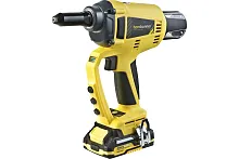Пистолет заклепочный Hanskonner HRG18PRO (18В, 2,4-3,2-4,0-4,8мм 2*2Ач, ЗУ)